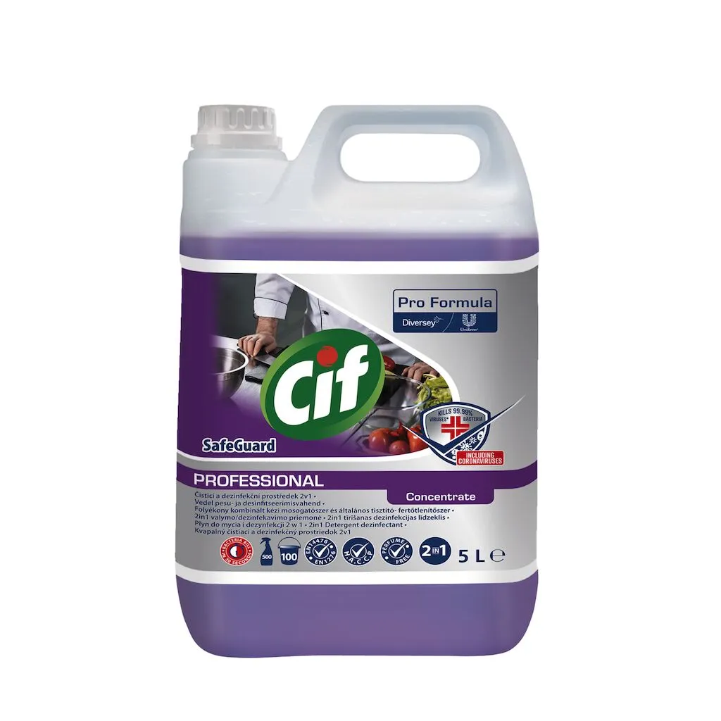 CIF Professional Safeguard Koncentrátum, 5 l, konyhai fertőtlenítő tisztítószer