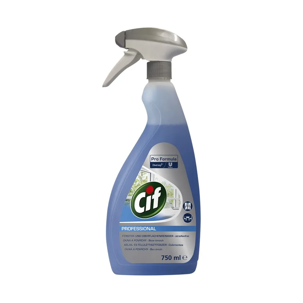 Cif Prof. Glass & Multi Sf., 750 ml, üvegtisztító
