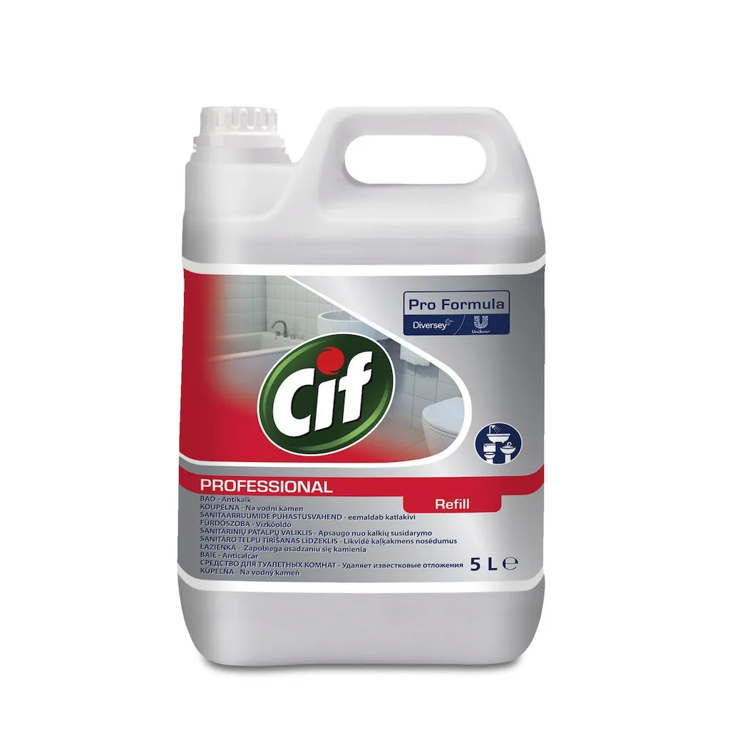 Cif Prof. Formula Washroom, 5 l, fürdőszobai tisztító- és vízkőoldószer