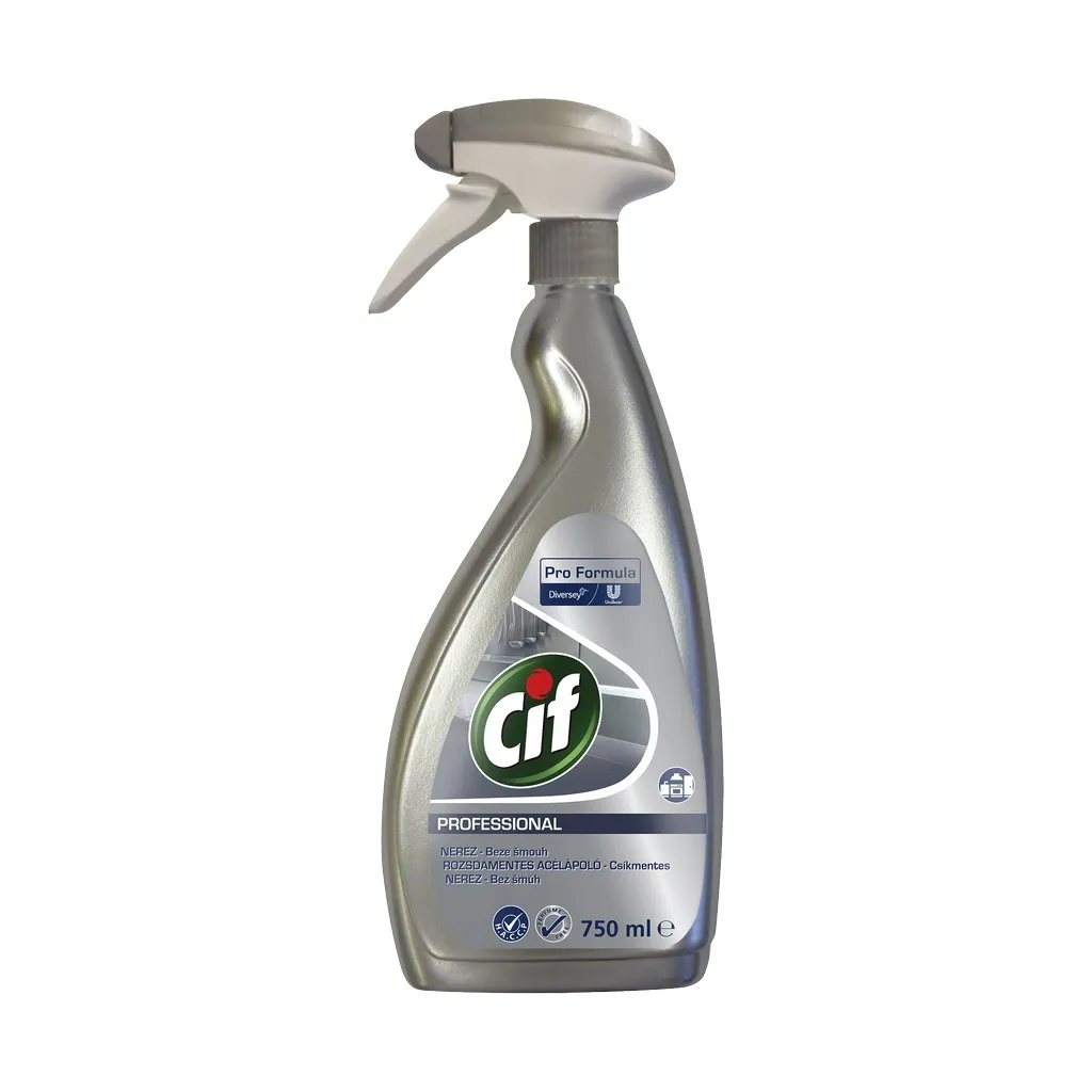 Cif Pro Formula Stainless Steel, 750 ml, rozsdamentes acél- és üvegtisztítószer