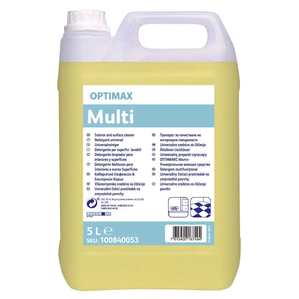 Diversey Optimax Multi, tisztítószer, általános, friss, 5l