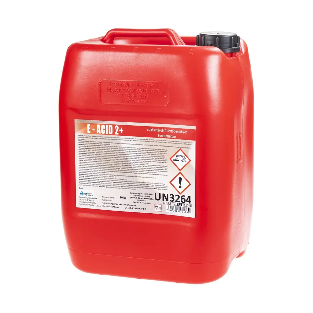 E-Acid 2+ szanitertisztító, 20 kg