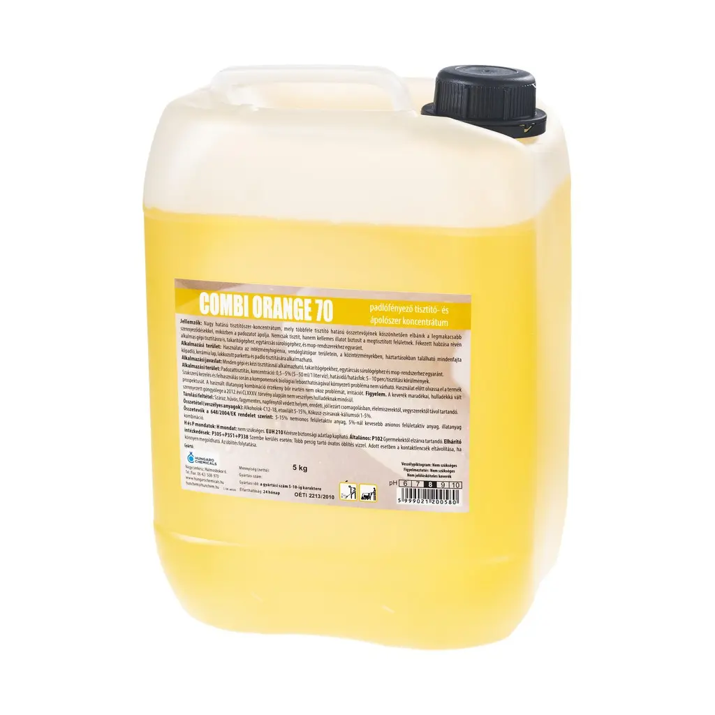 [HU3970-5] Combi Orange 70 padlófényező tisztító- és ápolószer koncentrátum, 5 kg