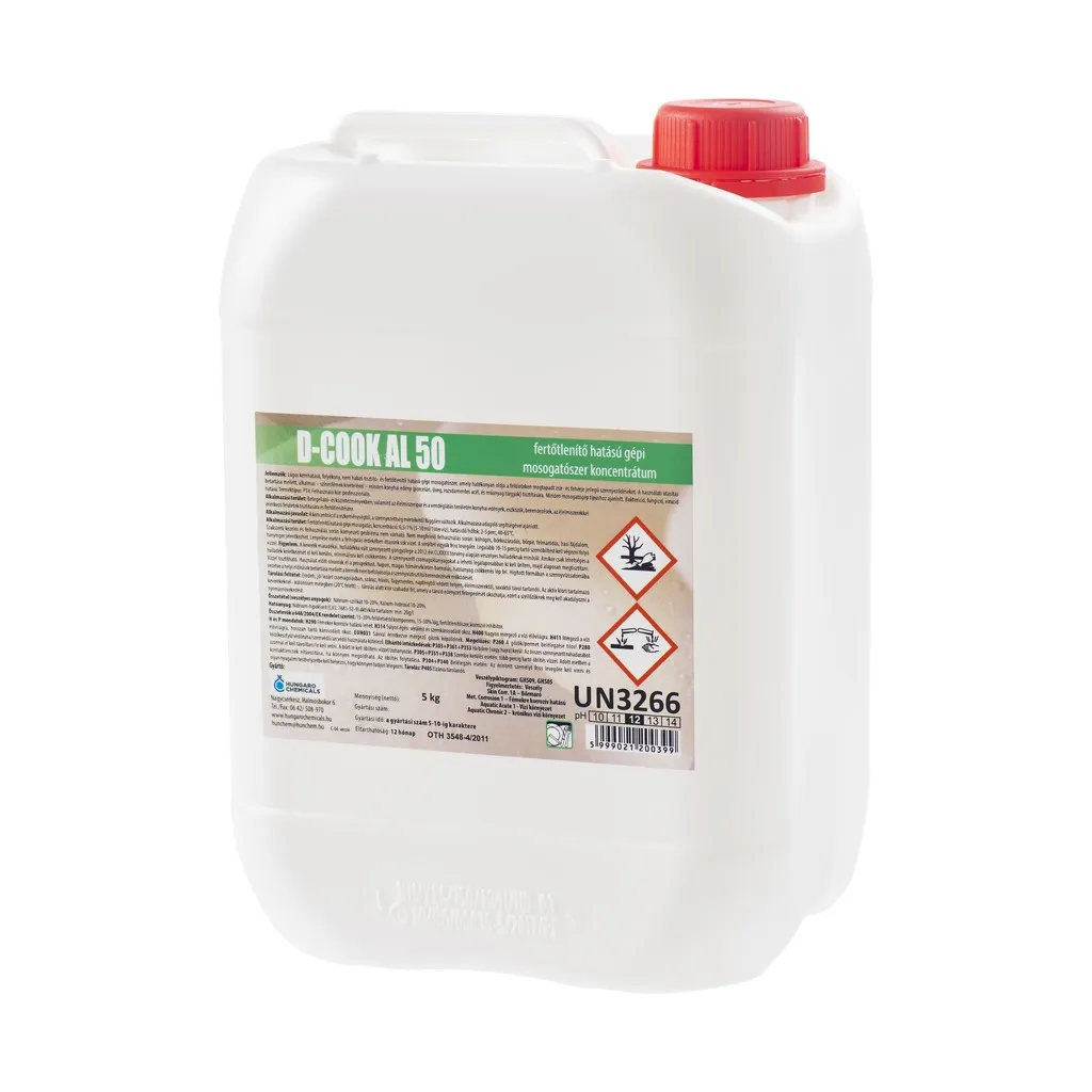 D-Cook AL 50 mosogatószer, gépi, 5 kg folyékony