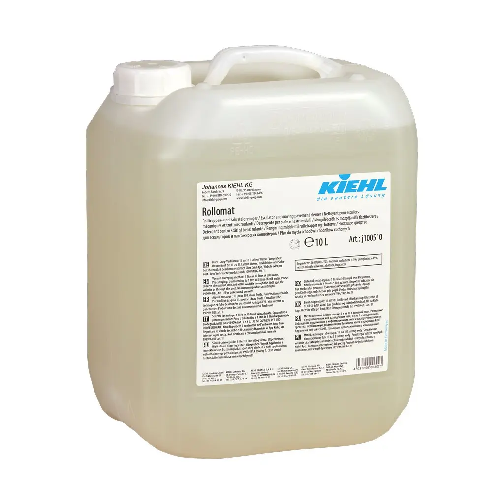 Kiehl Rollomat, 10 l, gépi tisztítószer, mozgólépcső tisztító