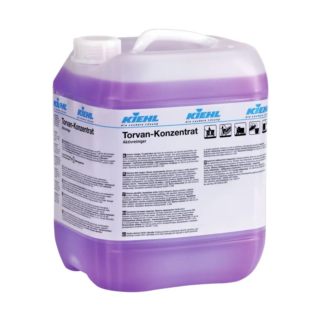 Kiehl Torvan koncentrátum, 10 l, tisztítószer, aktív