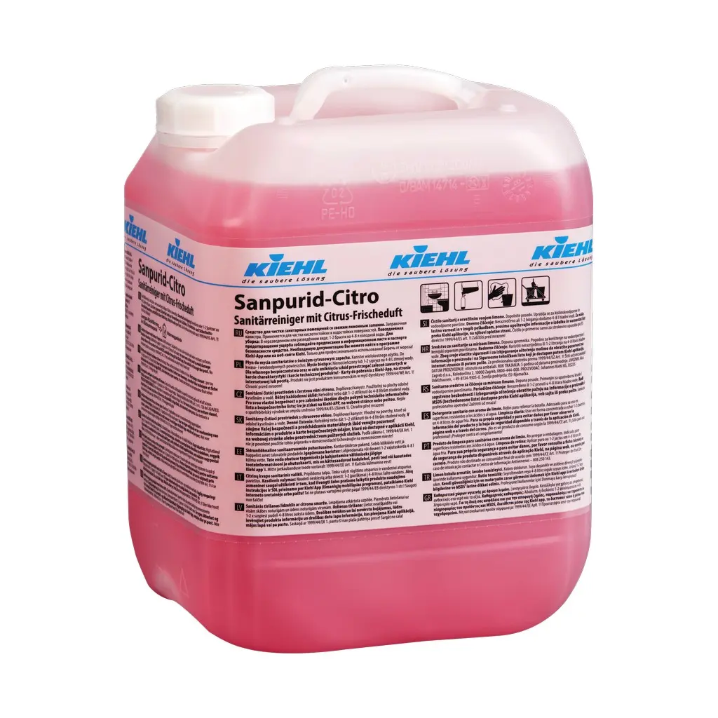 Sanpurid-Citro Kiehl, 10 l, szanitertisztító, citrus illattal