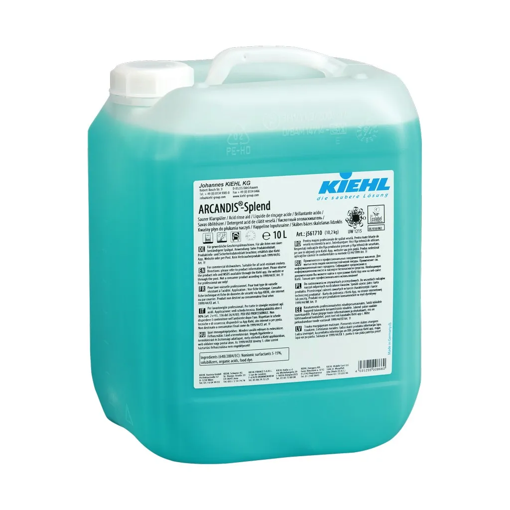 [KIJ561710] Arcandis-Splend Kiehl, 10 l, öblítőszer, gépi, savas