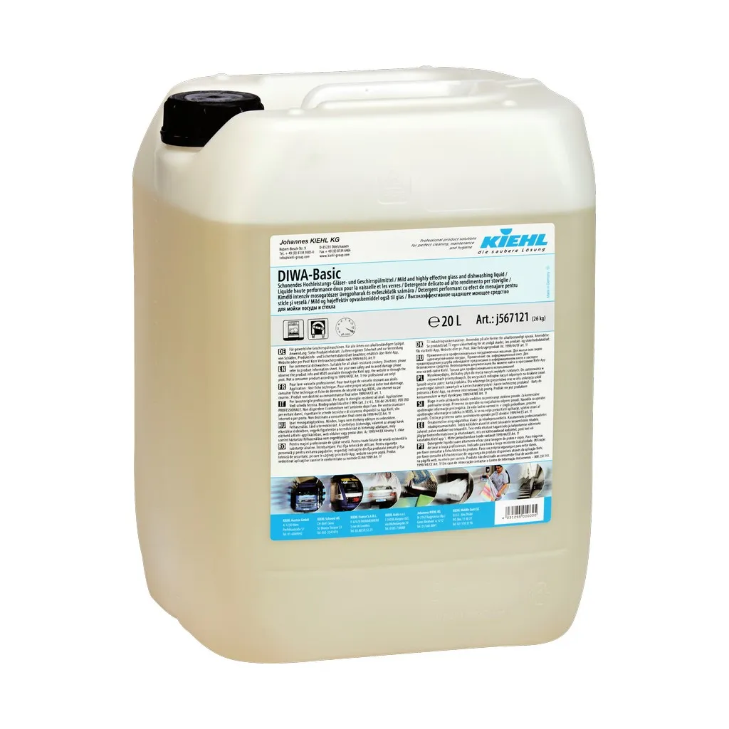 [KIJ567121] Diwa-Basic Kiehl, 20 l mosogatószer gépi, pohár