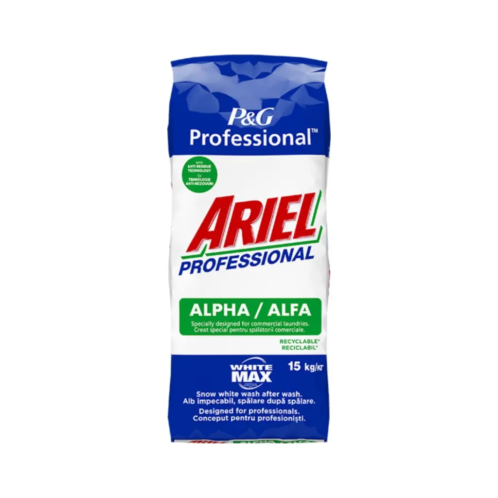 Ariel Professional Alfa White Max, mosópor, 15kg