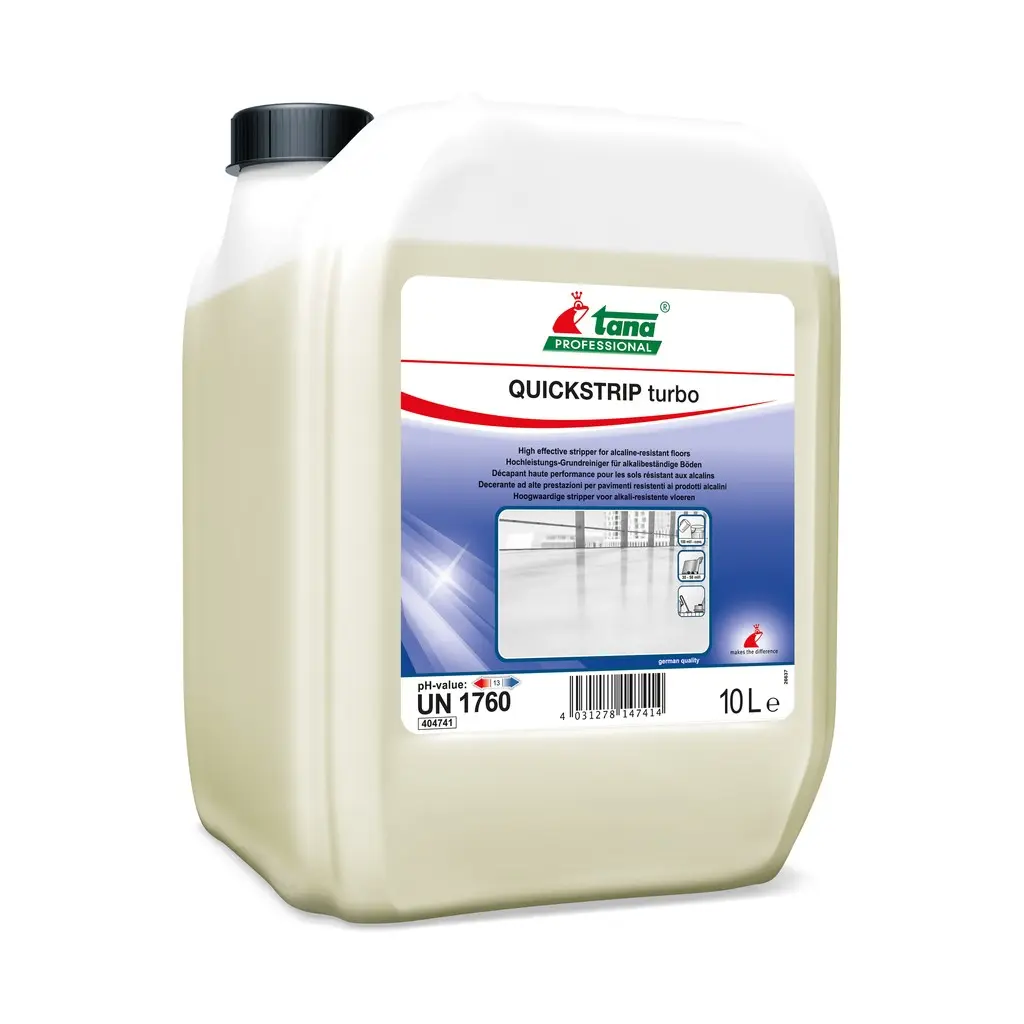 Quickstrip Turbo Tana, 10 l, alaptisztítószer, gyors, erőteljes és költséghatékony megoldás