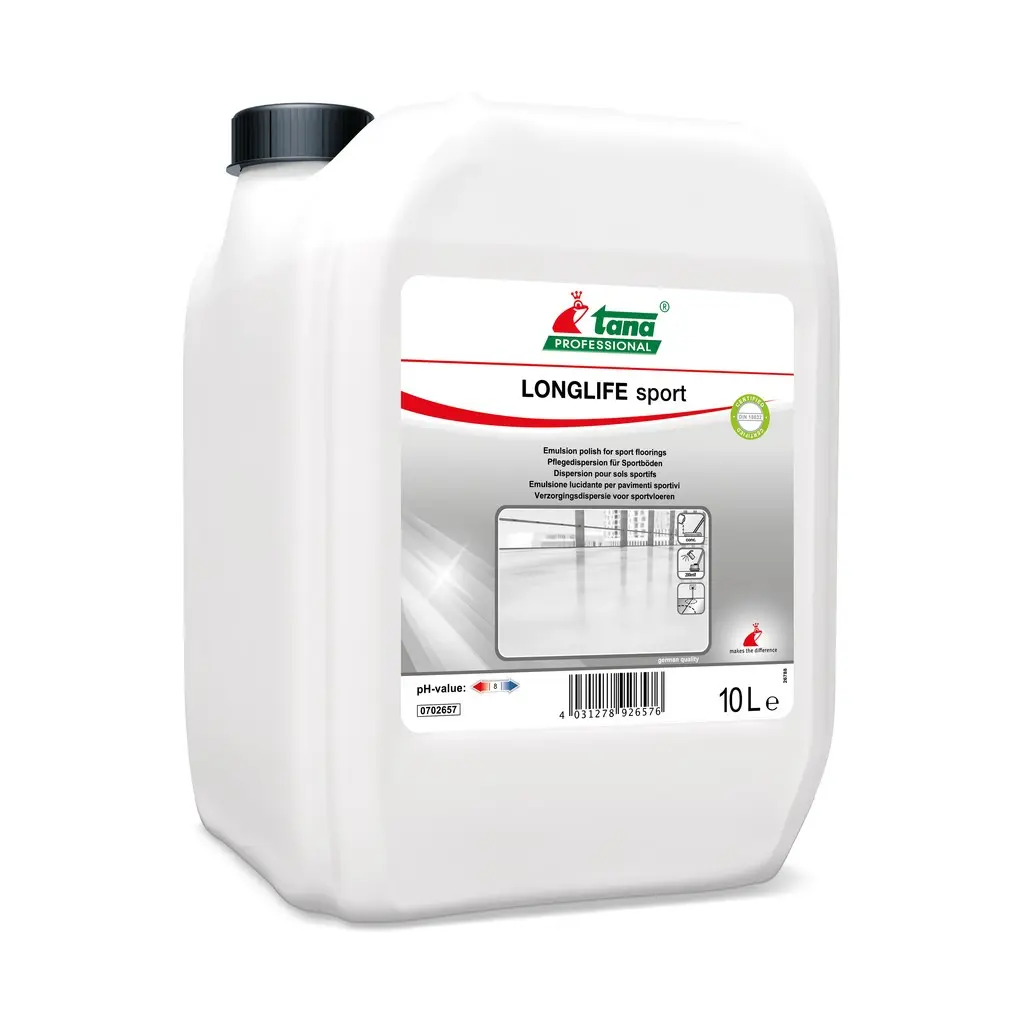 Longlife Sport Tana, 10 l, bevonat, emulziós padlóápoló sportpadlókhoz