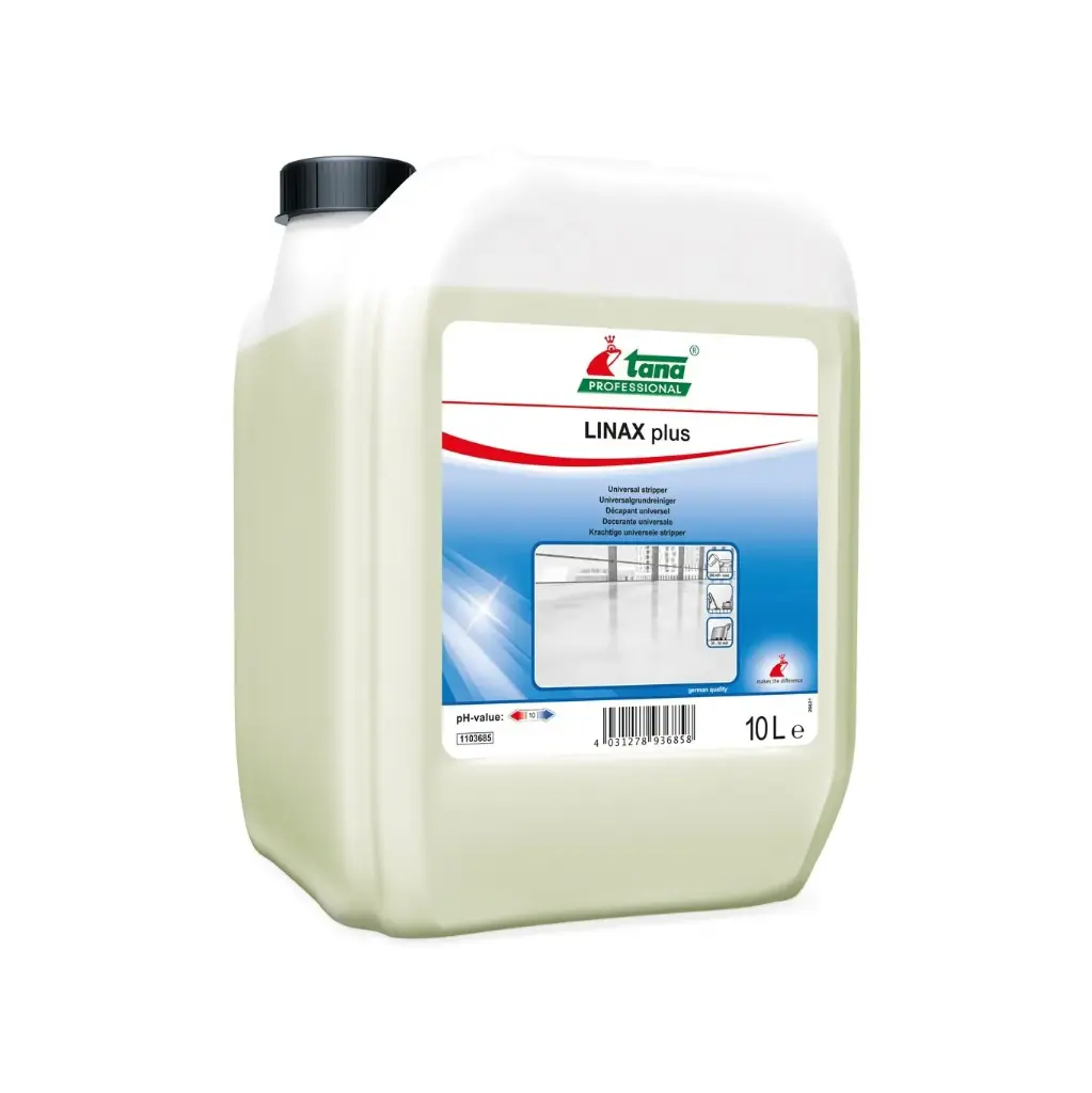 Linax Plus Tana, 10 l, alaptisztítószer, univerzális padlóbevonat-eltávolító érzékeny felületekre is