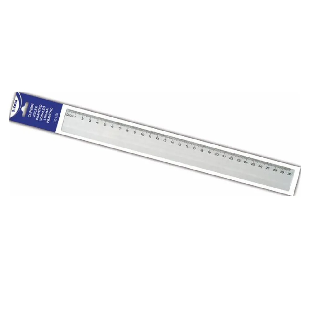 Vonalzó, műanyag, 30 cm, SAKOTA