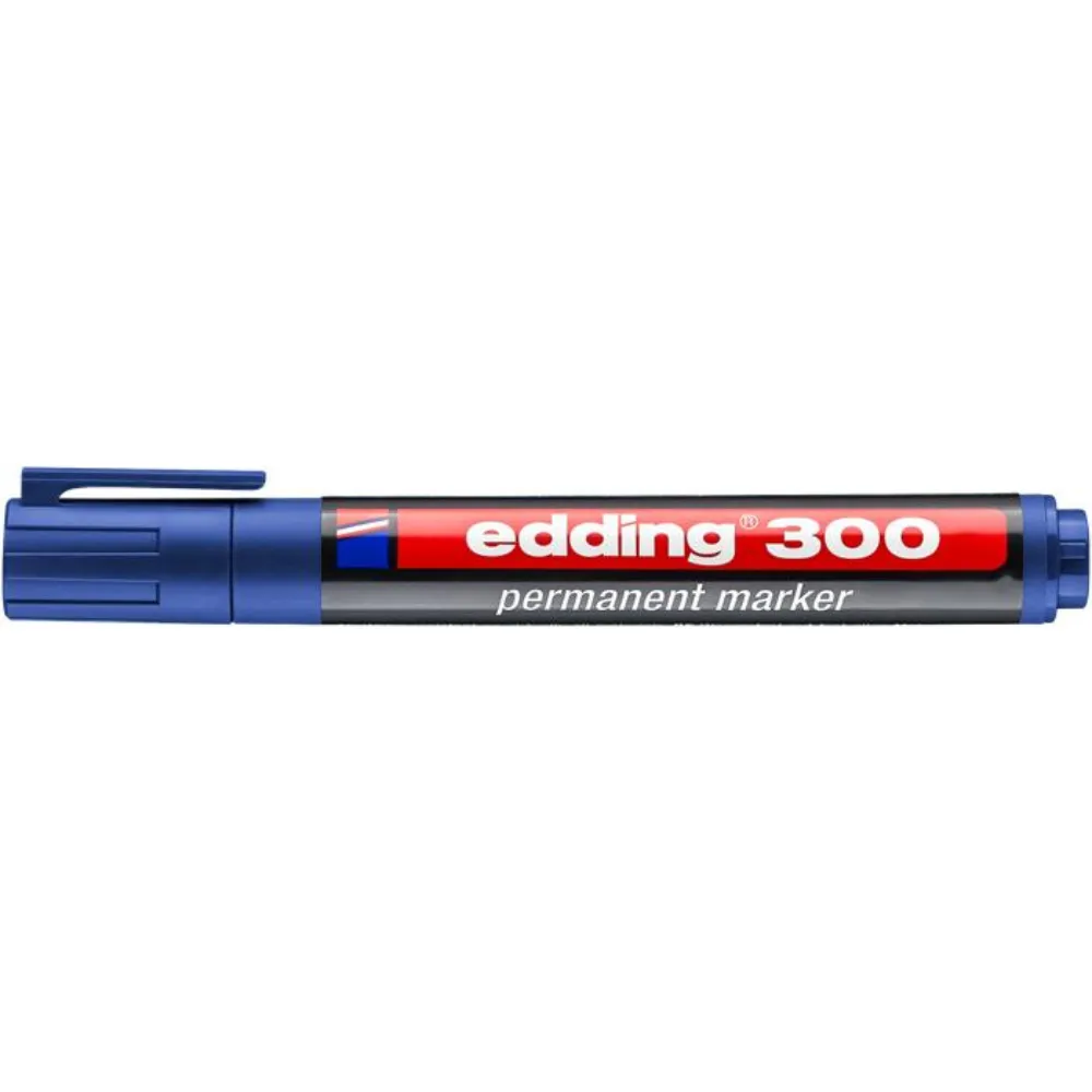 Alkoholos marker, 1,5-3 mm, EDDING "300", kék