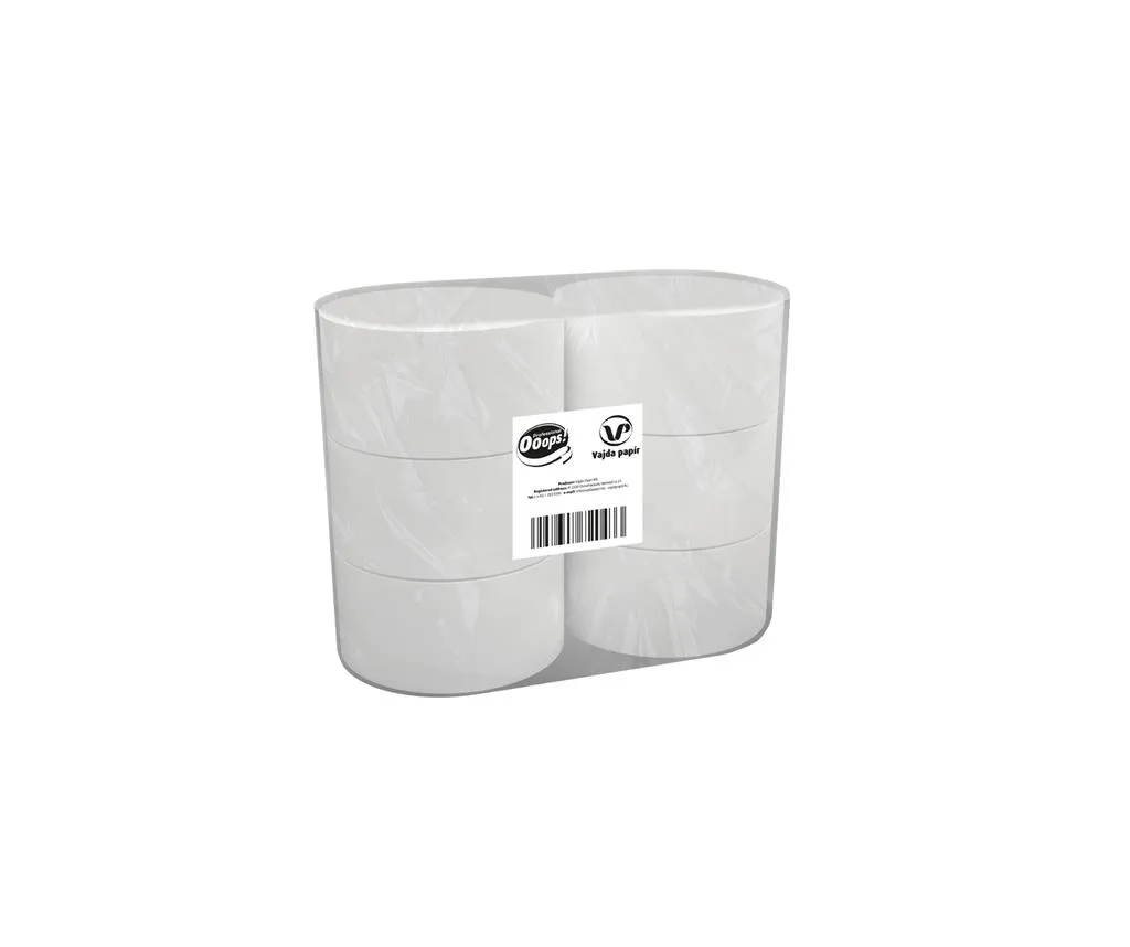 [VAKTC20011541] Ooops! Professional Midi Jumbo tekercses toalettpapír, fehér, 2 réteg, 6tek./karton