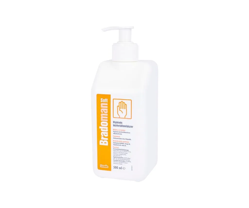 BradoMan soft higiénés kézfertőtlenítő szer 500ml