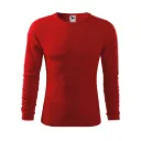Munkaruházat Férfi hosszú ujjú póló, piros, 160 g/m²