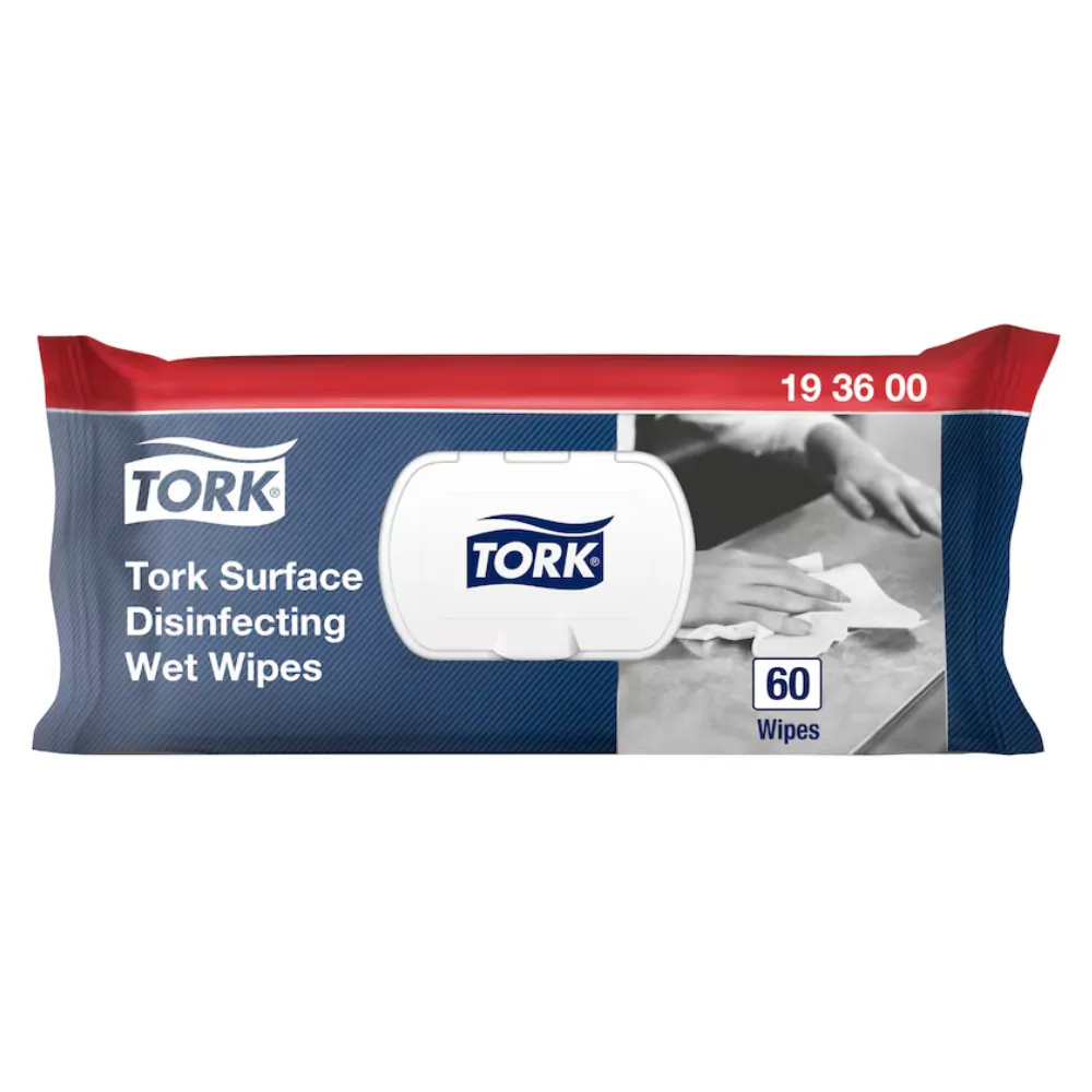 [TO193600] Tork felületfertőtlenítő nedves tisztítókendő 12x60/csomag