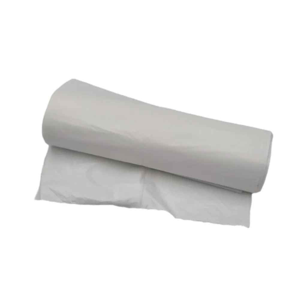 PE zsák fehér, 13liter, 50db/tekercs, 35x45 cm, 12µ