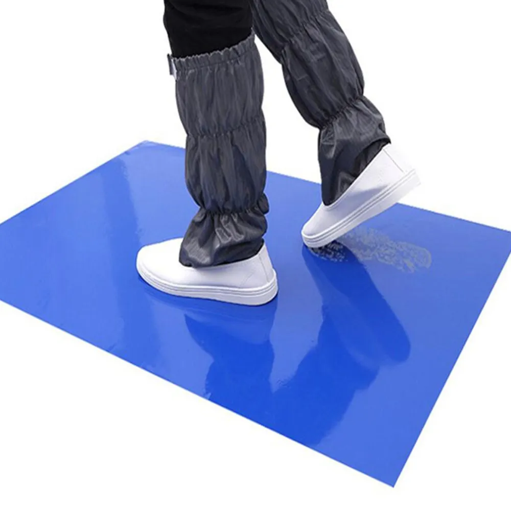 Szennyfogó ragacsos szőnyeg, kék, 90x115cm, 1db 60 réteg, vastagság 24 µm, antibakteriális