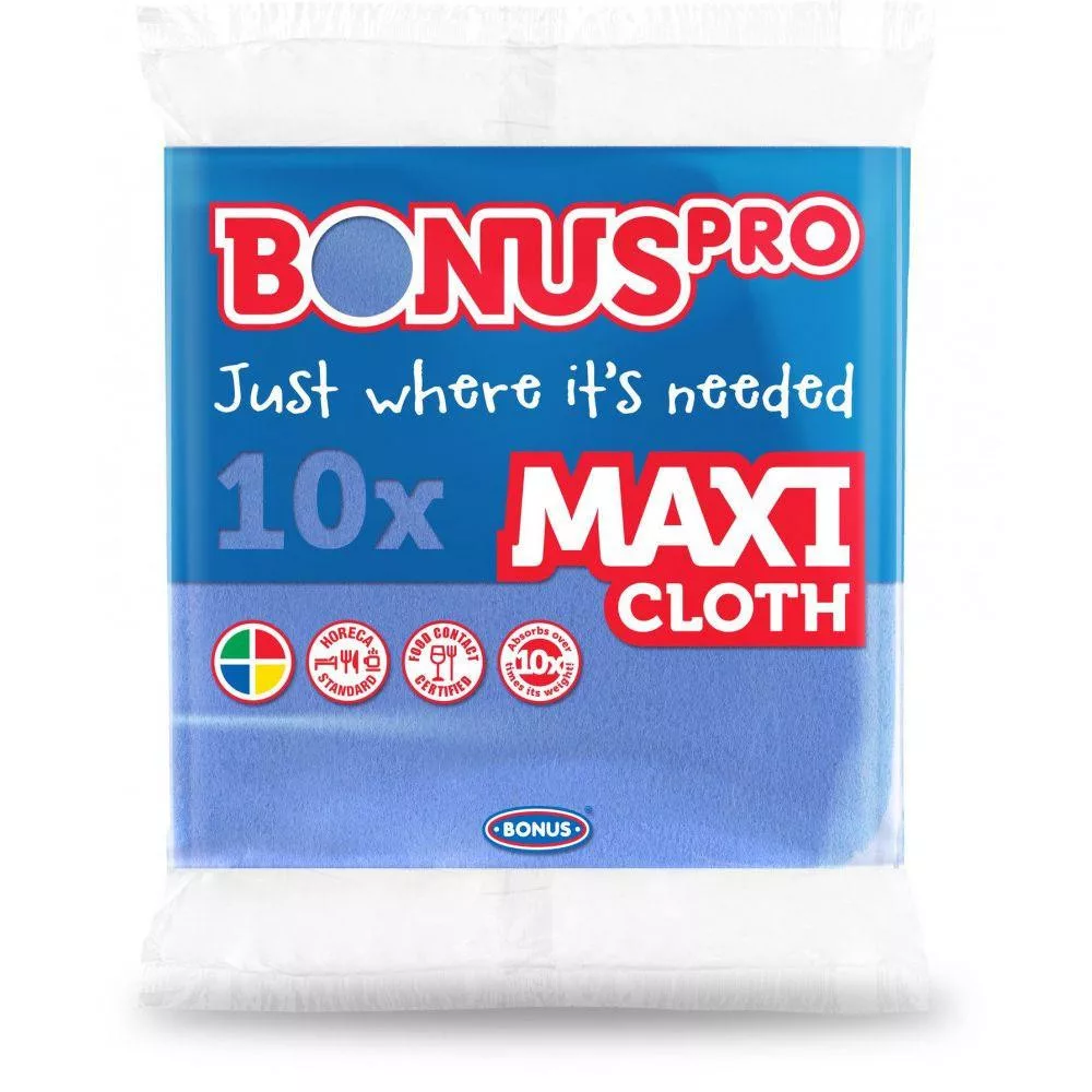 [BOB259] BonusPRO MAXI Általános törlőkendő kék 10/1 HoReCa - HACCP