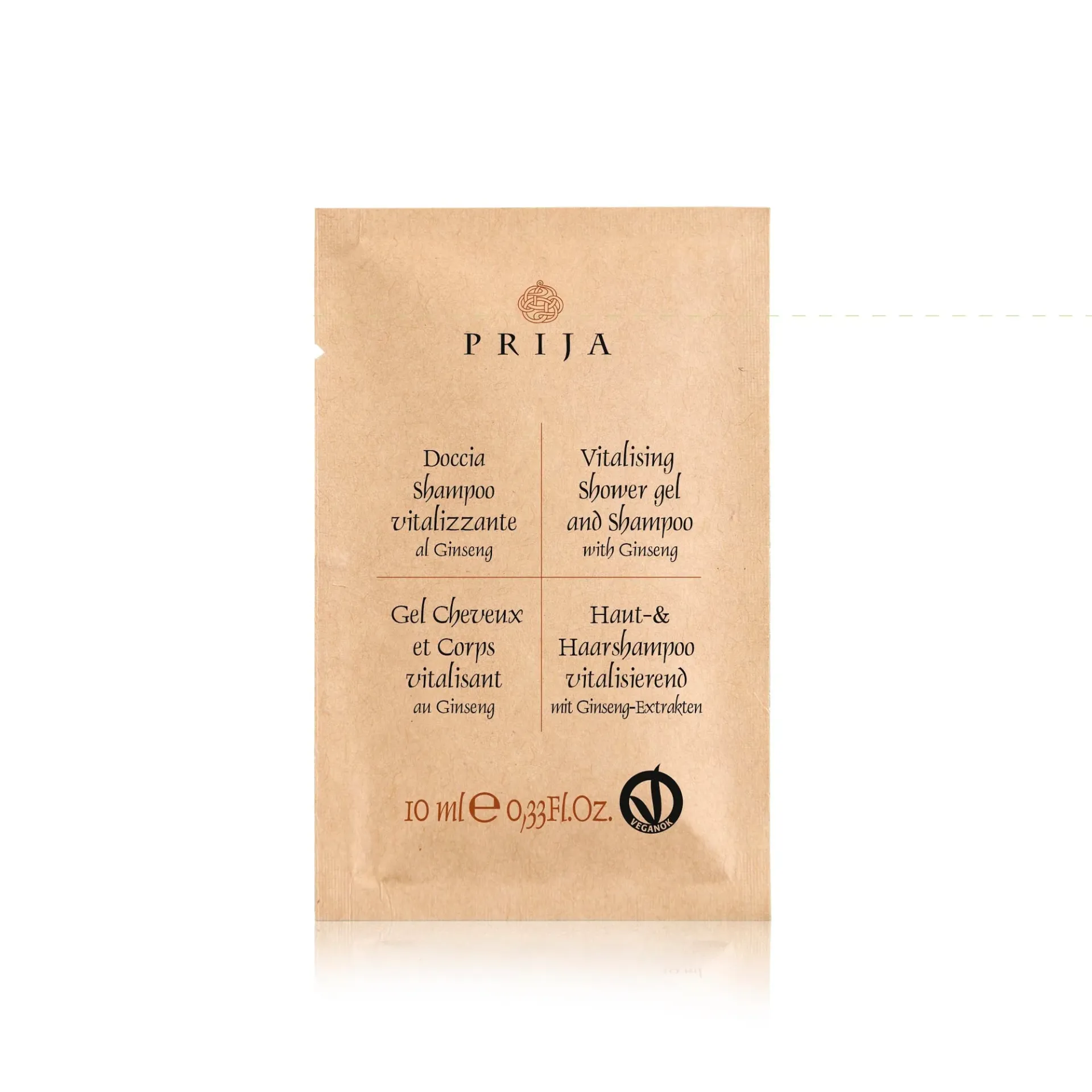 Prija tusfürdő és sampon, 10 ml, 600 db/karton