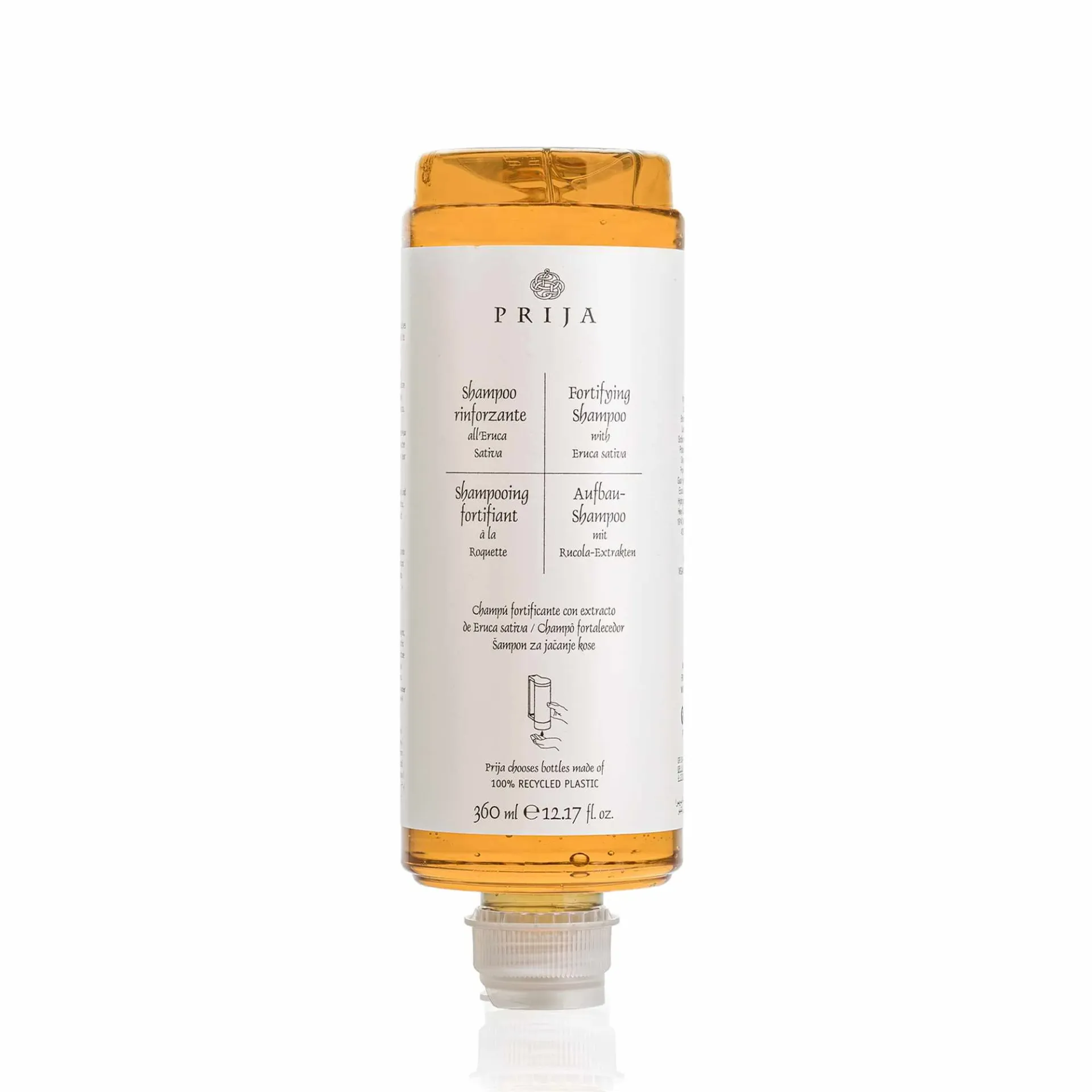 Prija erősítő sampon utántöltő patron adagolóhoz, VEGANOK minősítéssel - 360 ml kiszerelésben