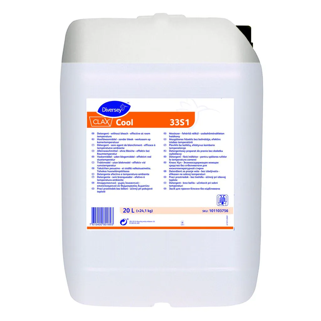 Clax Cool 33S1, mosószer, 20l, fehérítő nélkül