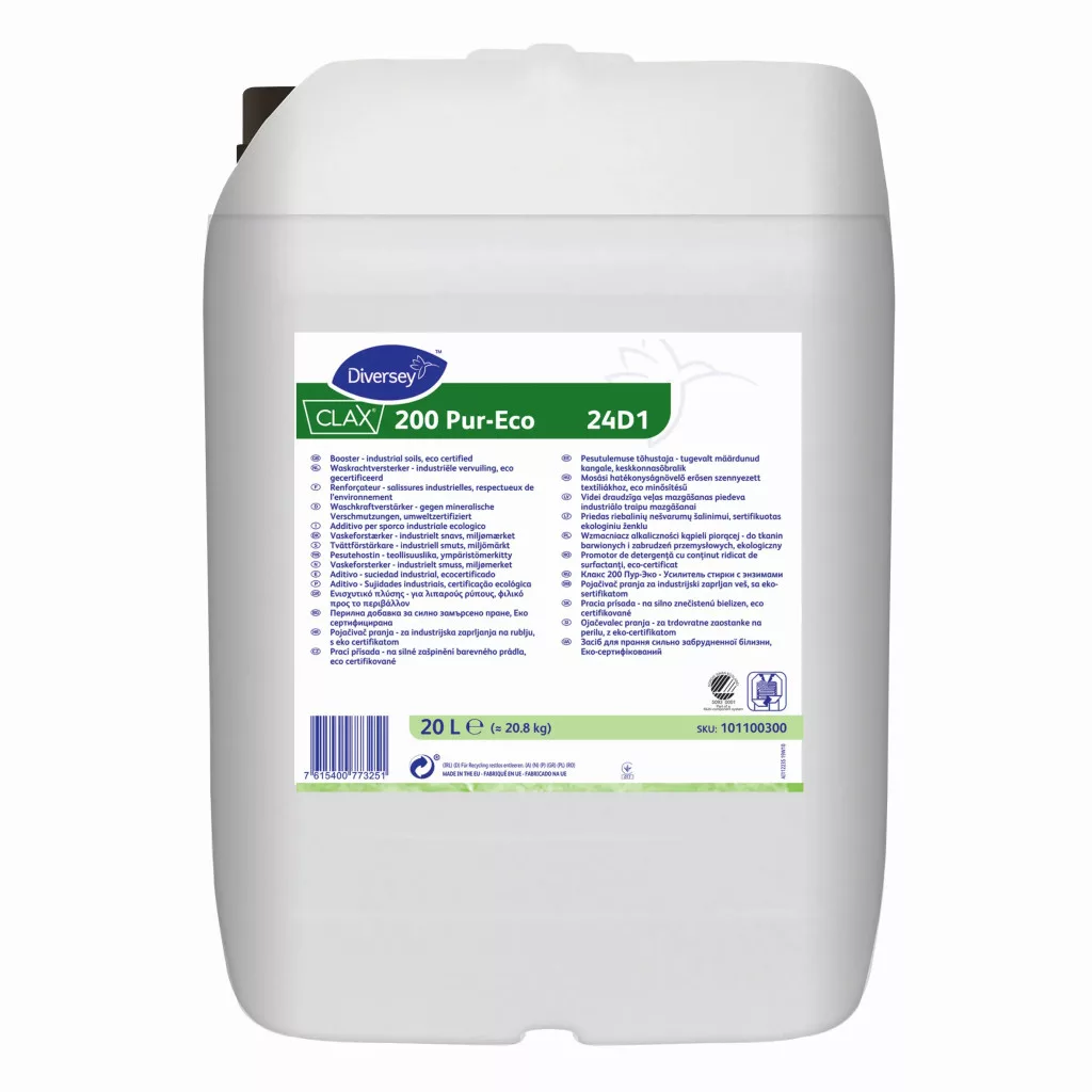 [DI101100300] Diversey, Clax 200 Pur-Eco 24D1, adalékanyag mosáshoz, eco,  20 l