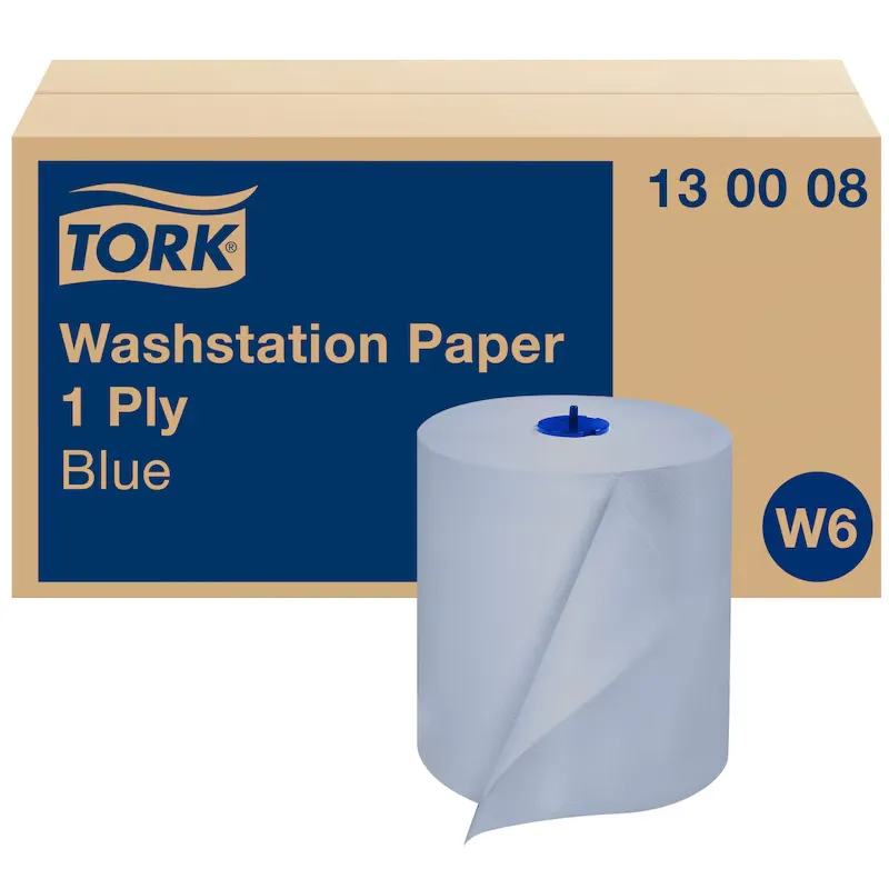 [TO130008] Tork tekercses kéztörlő, kék, 1 réteg, 6 tekercs/karton, 250 méter , tekercsszélesség 19.50 cm, W6