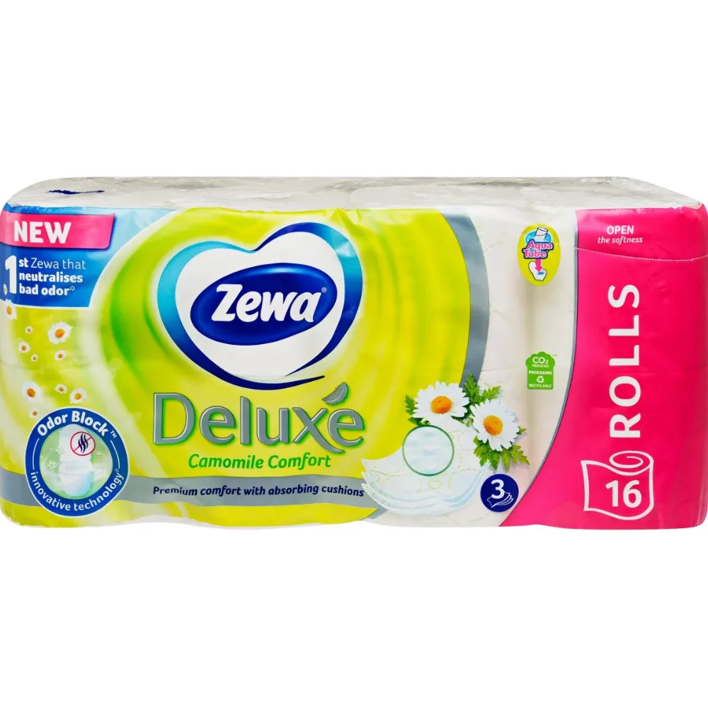 [VPC38616] Zewa Deluxe toalettpapír, 3 réteg, kamilla, 16tek./karton
