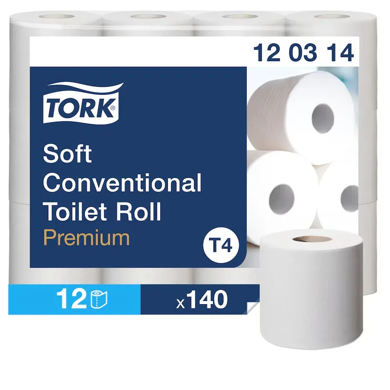 Tork kistekercses toalettpapír, fehér, 12tek/karton, 3 réteg, 16.1 méter, T4 rendszer