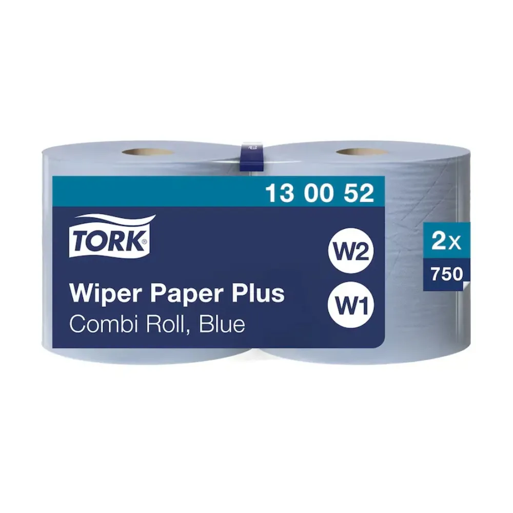 Tork törlőpapír plusz, kék, 2 réteg, 255 m, 2 tek./karton, W1/2
