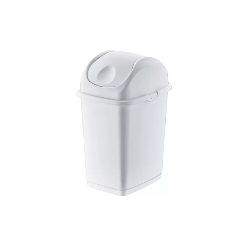 [VFSZ09402F] Slim billenőfedeles szemetes Fehér 10L