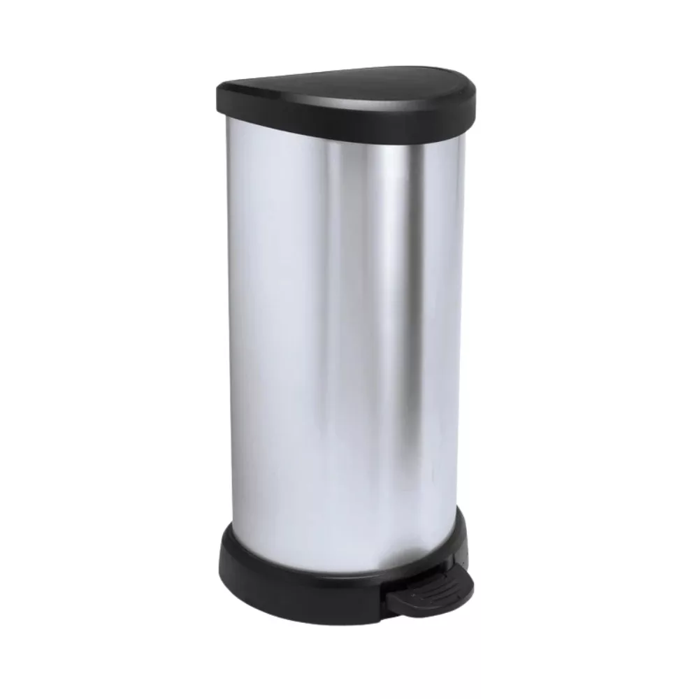 [VF181125] Curver fémhatású pedálos szemetes belső kosárral, 40L