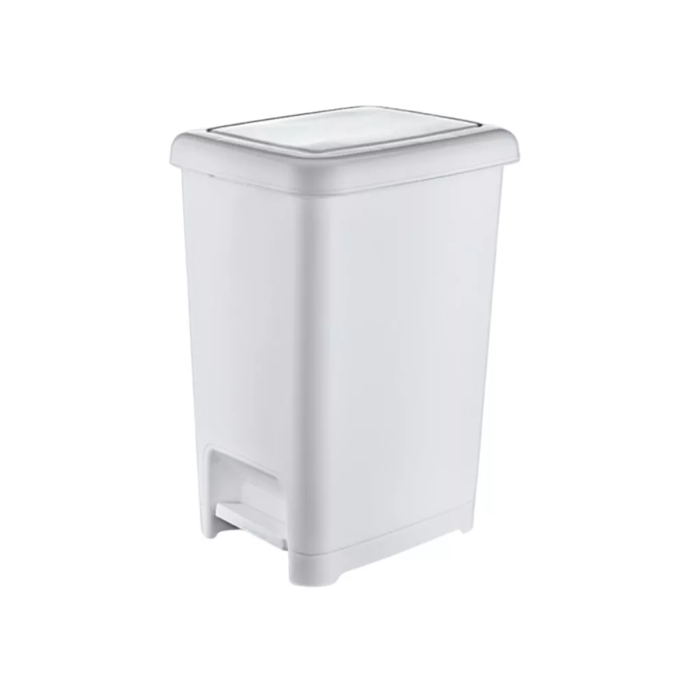 [VFSZ01043F] Slim pedálos szemetes, Fehér, 25L