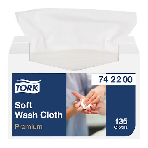 [TO742200] Tork Soft mosdatókendő, fehér, 1réteg, 8x135 lap/karton