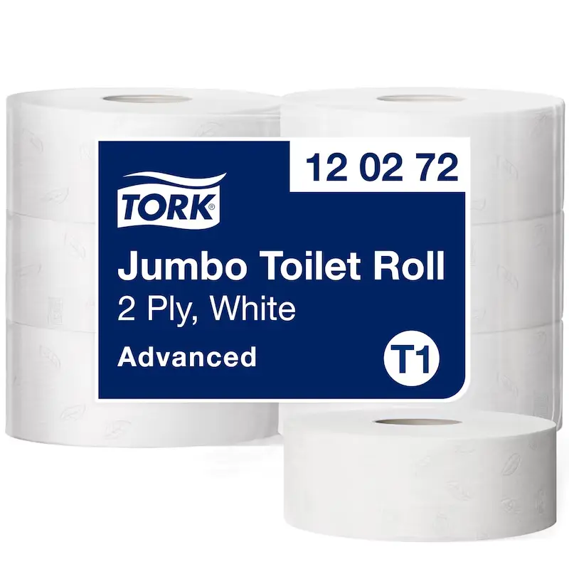 Tork Jumbo tekercses toalettpapír, fehér, T1, 2 réteg, D26, 6 tek./karton