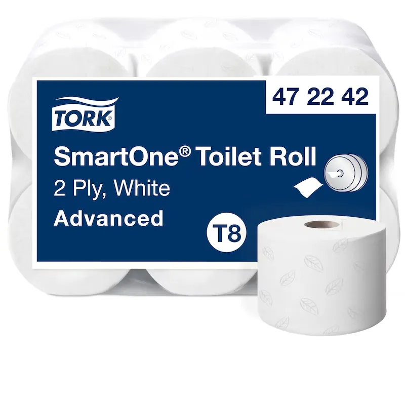 [TO472242] Tork SmartOne tekercses toalettpapír, fehér, 2 réteg, D19,9 cm, 207 m, 1150 lap/tekercs, 6 tek./csomag, T8