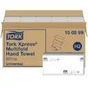 Tork Xpress Gazdaságos Multifold papír kéztörlő, fehér, 2 réteg, 23,4 x 21,3 cm, 20 csom./karton, Z hajtás, H2
