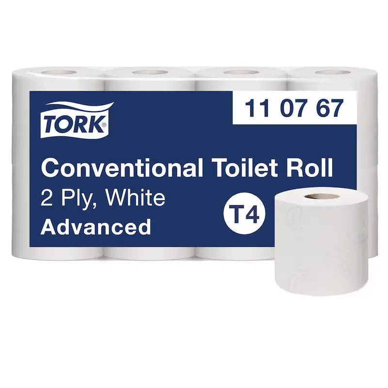 [TO110767] Tork kistekercses toalettpapír, fehér, 2 réteg, 30 m, 8x8 tek./karton, T4