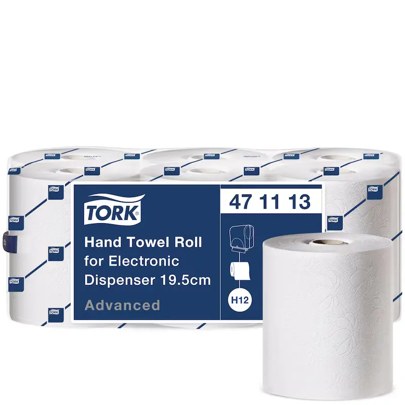 [TO471113] Tork papír tekercses papír kéztörlő, fehér, 2 réteg, D19,5, 143 m, H1, 6 tek./karton